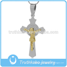 holy spirit cross pendant in stainless steel catholic religious souvenir wholesale rosary parts